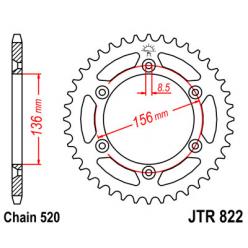 Звездочка задняя JT Sprockets (шаг 520 ) JT JTR822
